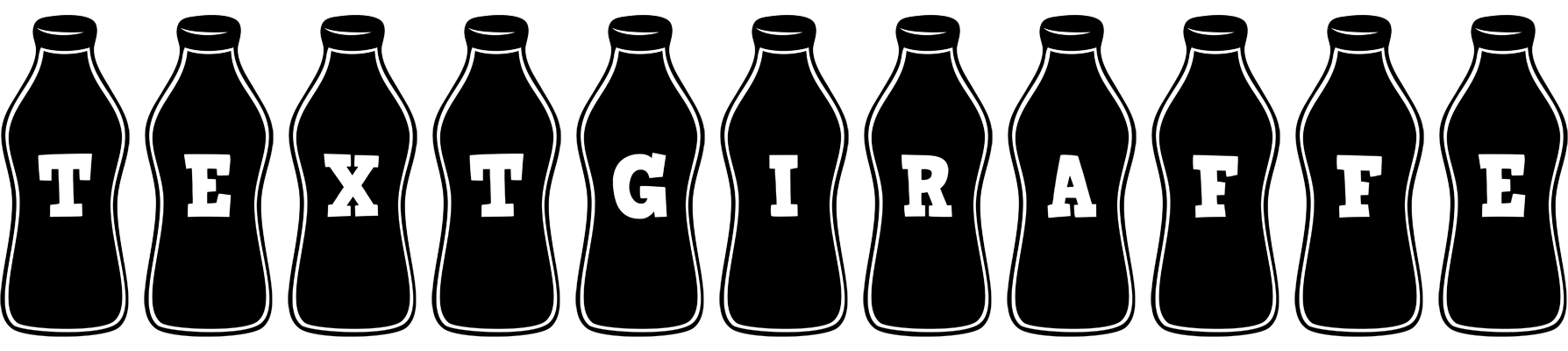 Textgiraffe bottle logo