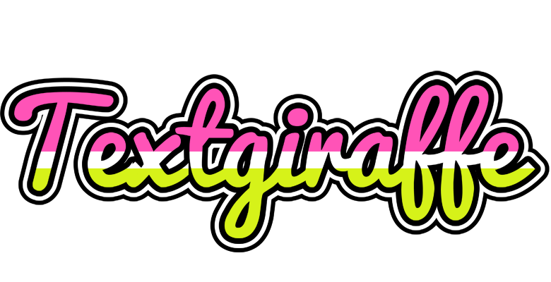 Textgiraffe candies logo