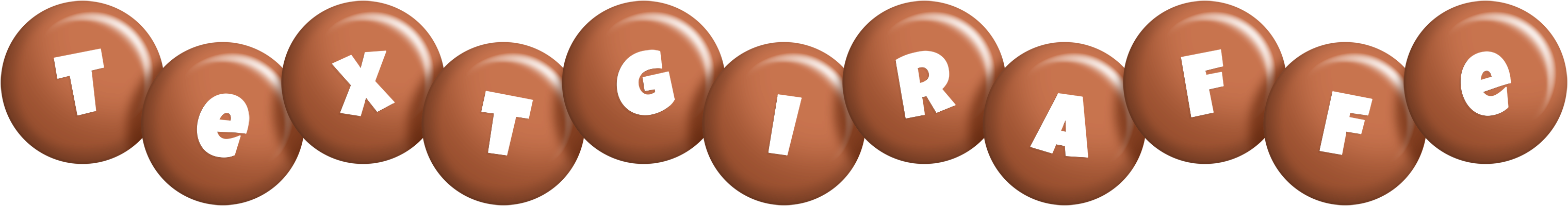 Textgiraffe candy-brown logo