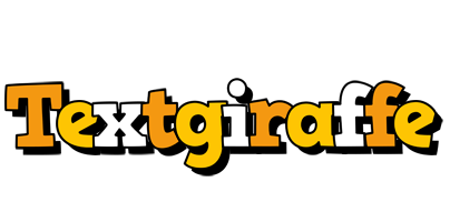 Textgiraffe cartoon logo