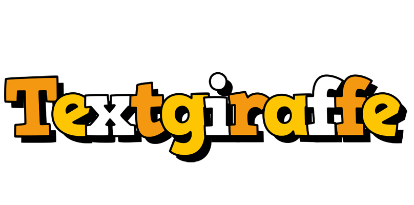 Textgiraffe cartoon logo
