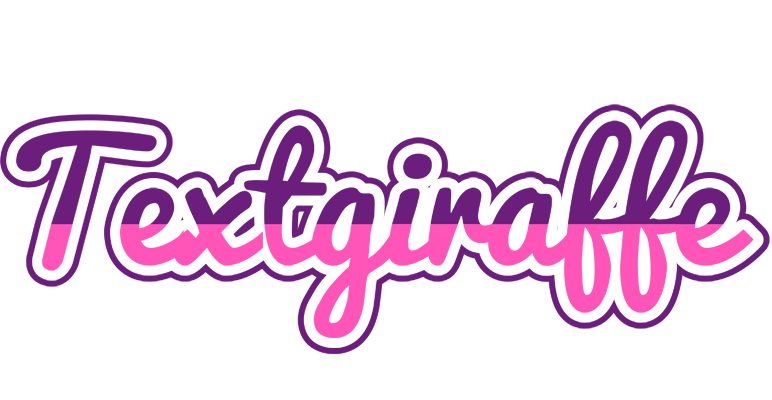 Textgiraffe cheerful logo