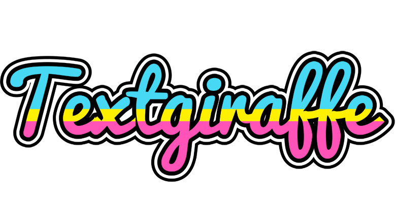 Textgiraffe circus logo