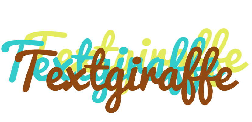 Textgiraffe cupcake logo