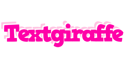 Textgiraffe dancing logo