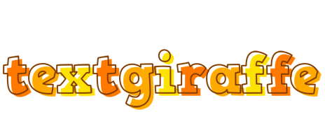 Textgiraffe desert logo