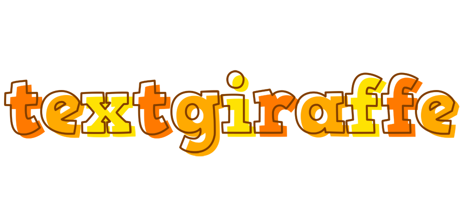 Textgiraffe desert logo