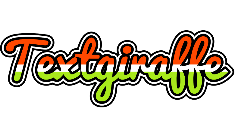 Textgiraffe exotic logo