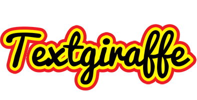 Textgiraffe flaming logo