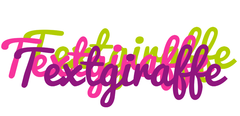 Textgiraffe flowers logo