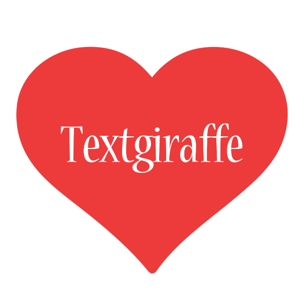 Textgiraffe love logo