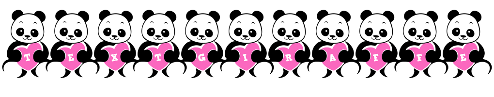 Textgiraffe love-panda logo