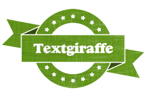 Textgiraffe natural logo