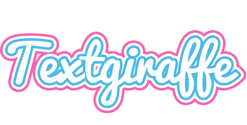 Textgiraffe outdoors logo