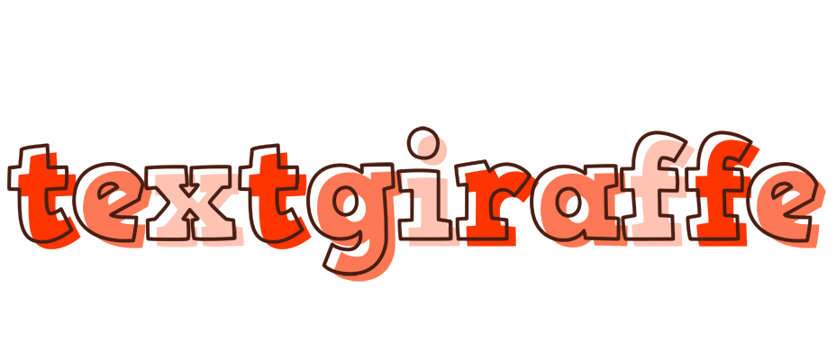 Textgiraffe paint logo