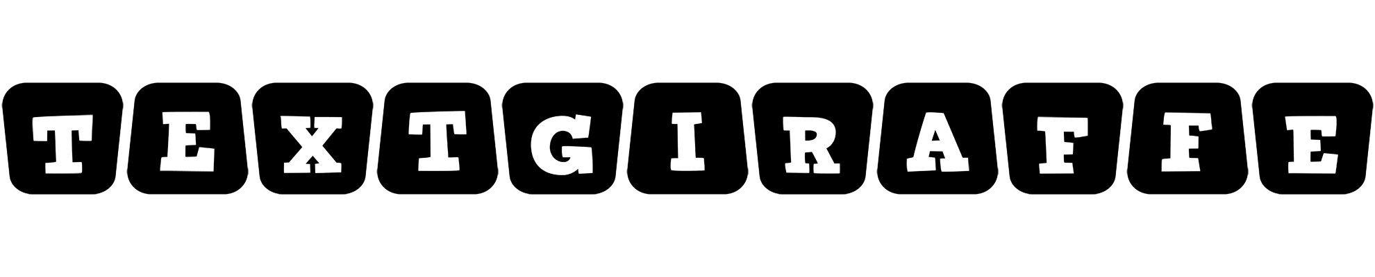 Textgiraffe racing logo