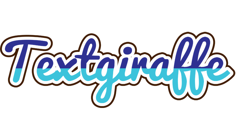 Textgiraffe raining logo