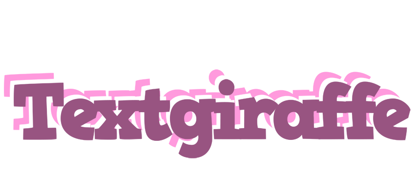 Textgiraffe relaxing logo