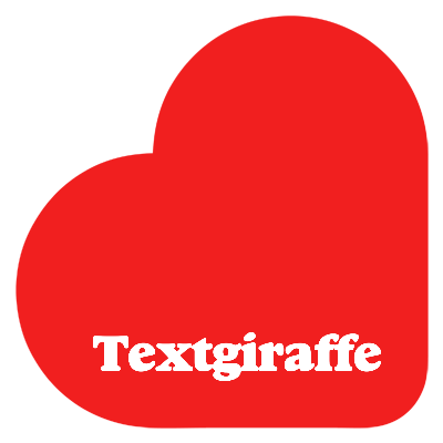 Textgiraffe romance logo