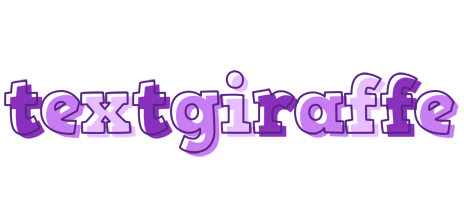 Textgiraffe sensual logo