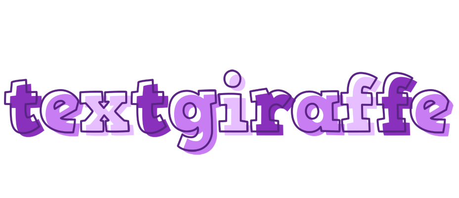 Textgiraffe sensual logo