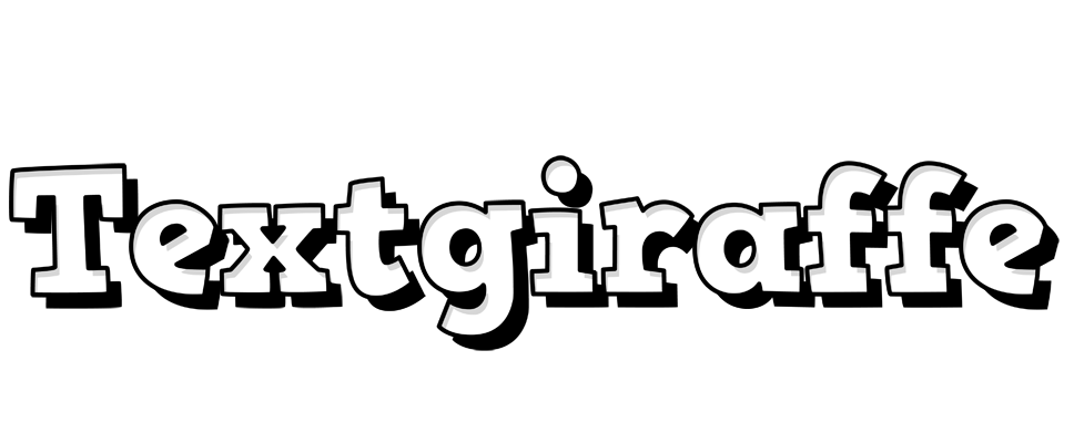 Textgiraffe snowing logo