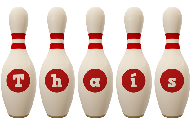 Thaís bowling-pin logo