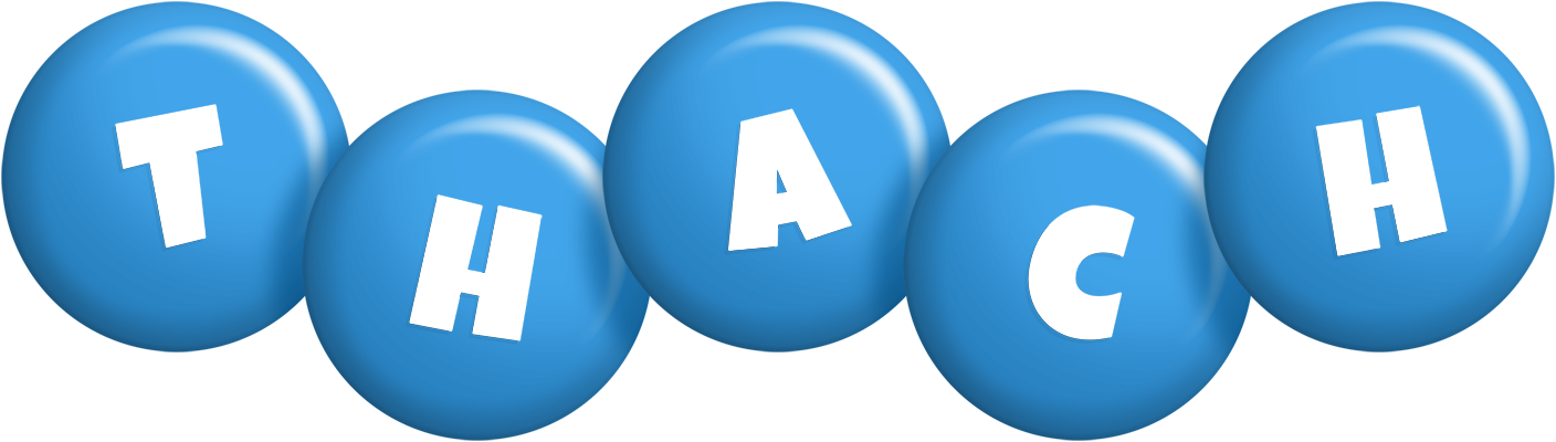 Thach candy-blue logo