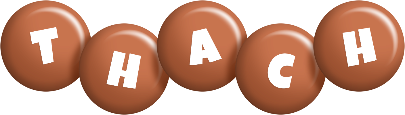 Thach candy-brown logo