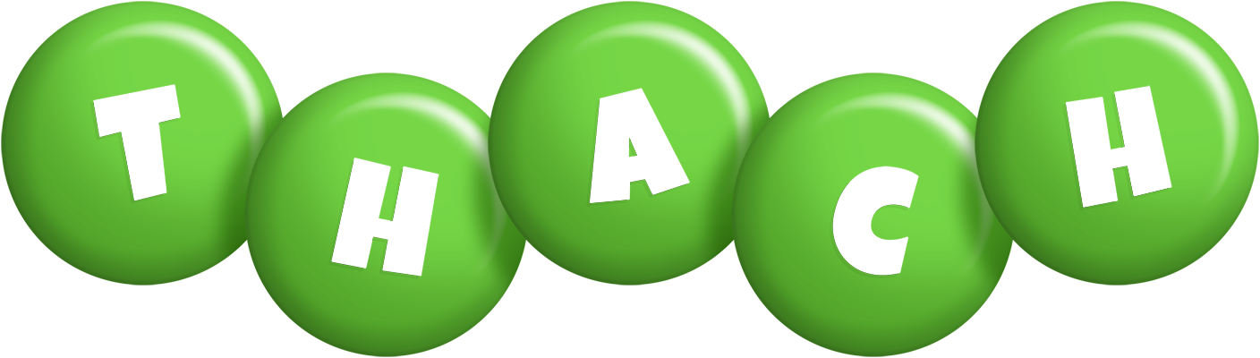 Thach candy-green logo