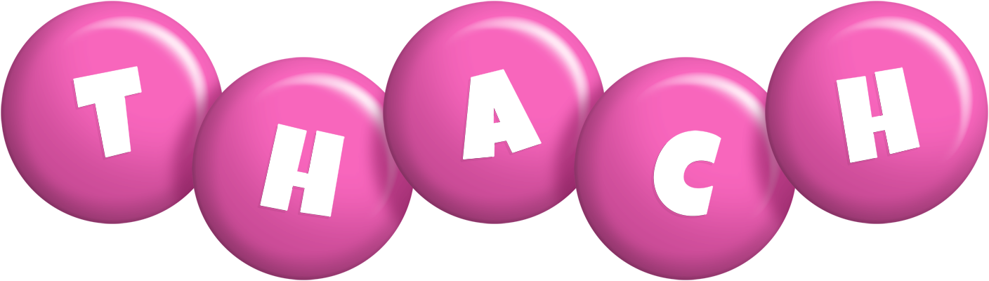 Thach candy-pink logo