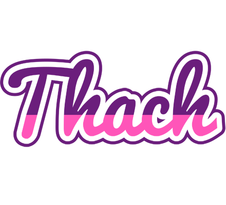 Thach cheerful logo