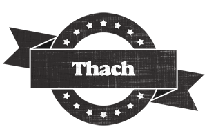 Thach grunge logo