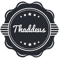 Thaddeus badge logo