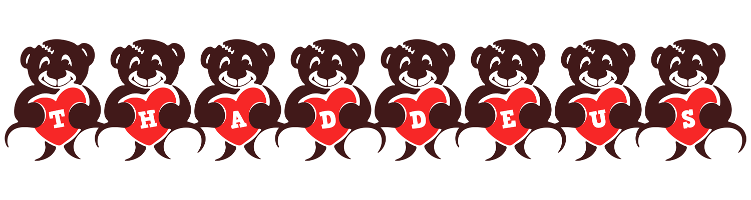 Thaddeus bear logo