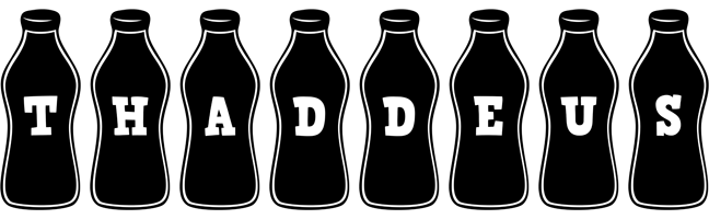 Thaddeus bottle logo