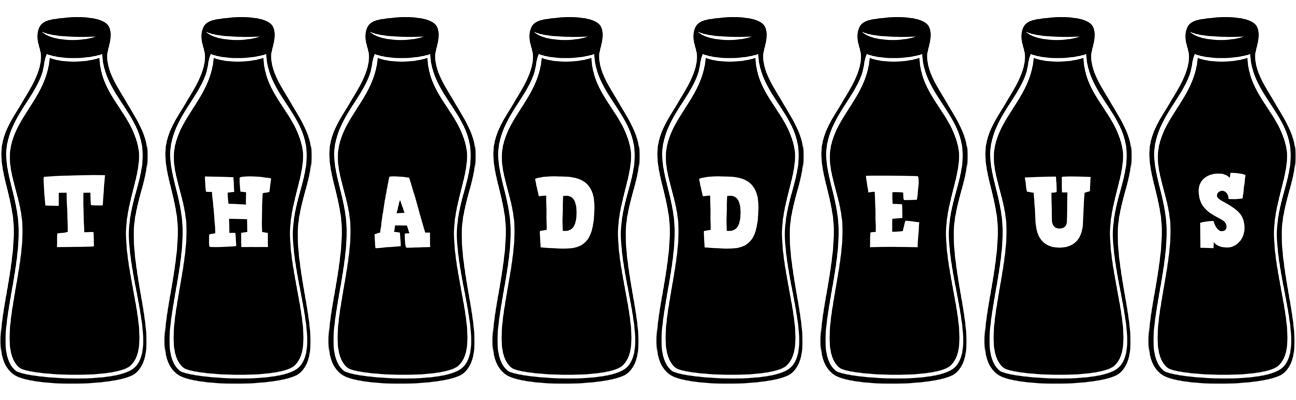 Thaddeus bottle logo