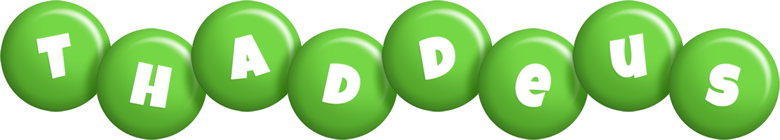 Thaddeus candy-green logo