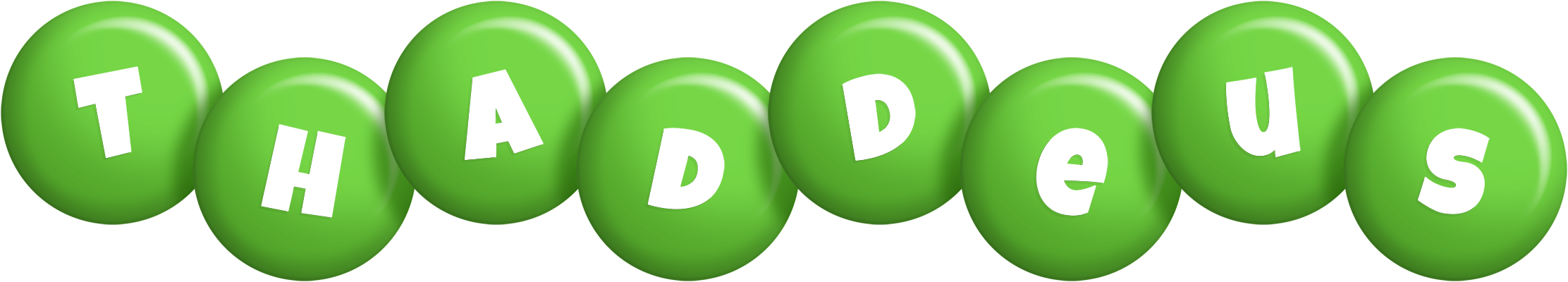 Thaddeus candy-green logo