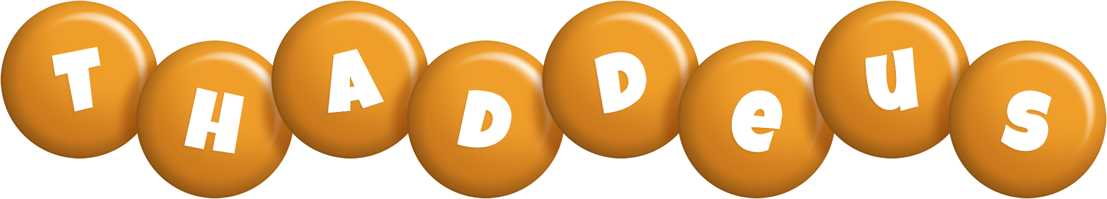 Thaddeus candy-orange logo