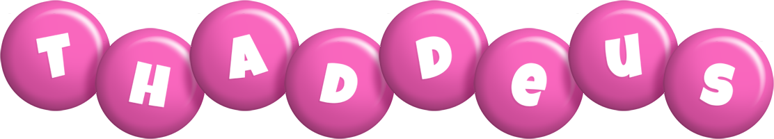 Thaddeus candy-pink logo