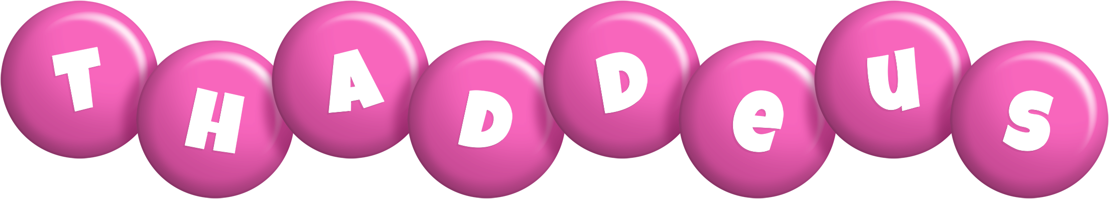 Thaddeus candy-pink logo