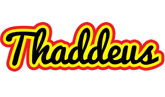 Thaddeus flaming logo