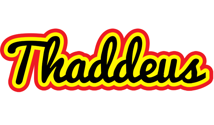 Thaddeus flaming logo