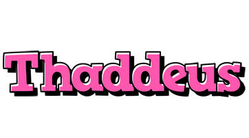 Thaddeus girlish logo