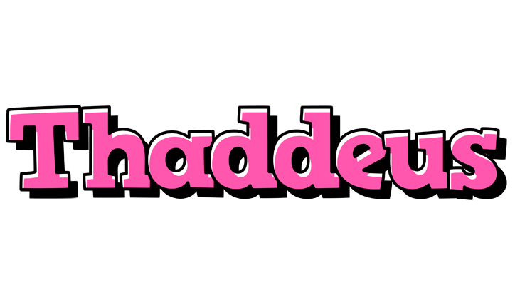 Thaddeus girlish logo