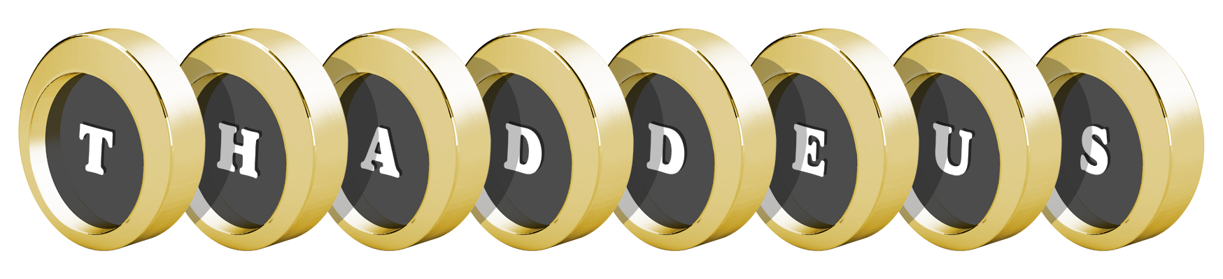 Thaddeus gold logo