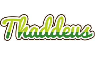 Thaddeus golfing logo