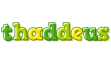 Thaddeus juice logo