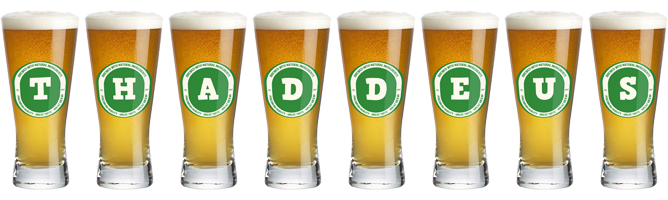 Thaddeus lager logo